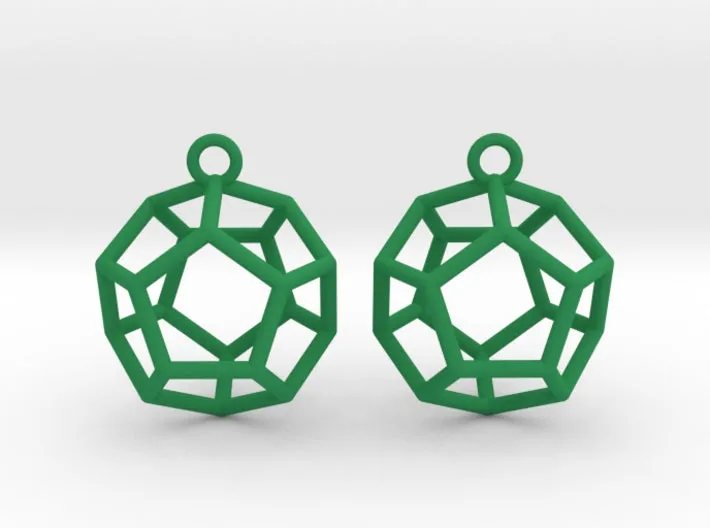 Dodecahedron Earrings (Nylon)