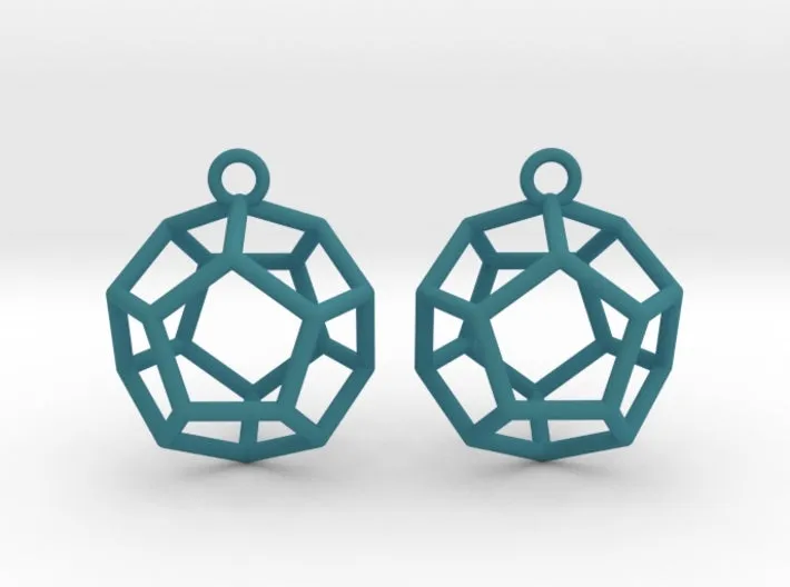 Dodecahedron Earrings (Nylon)