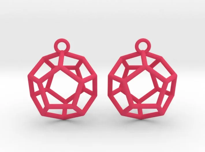 Dodecahedron Earrings (Nylon)
