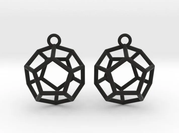 Dodecahedron Earrings (Nylon)