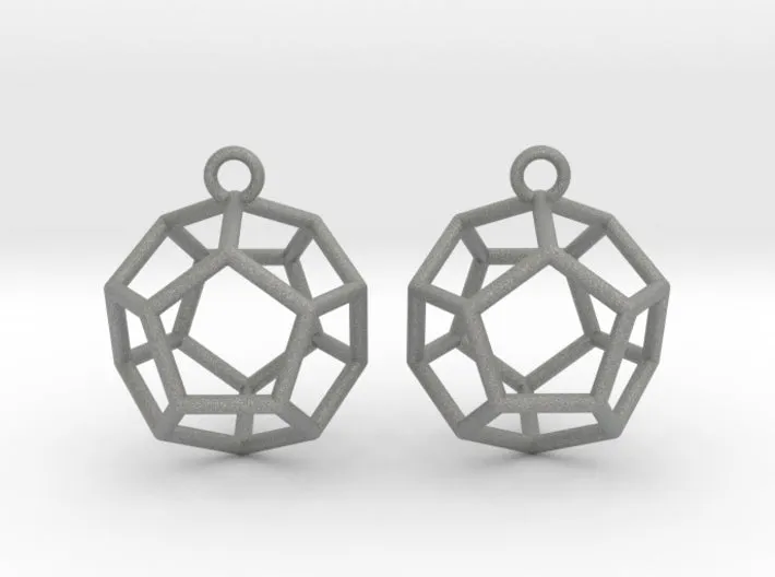 Dodecahedron Earrings (Nylon)