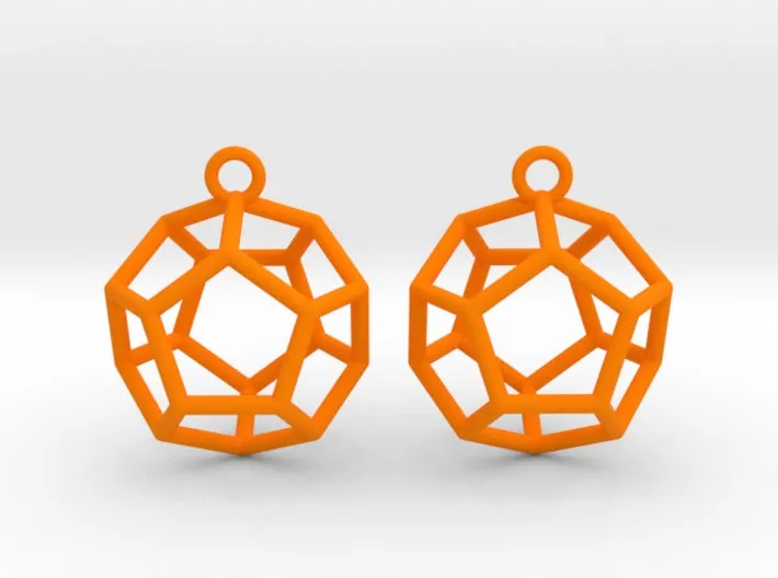 Dodecahedron Earrings (Nylon)