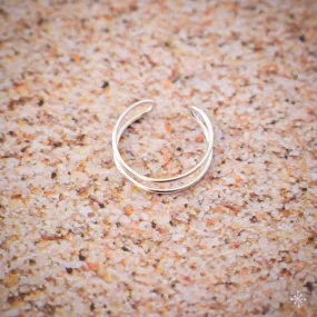 Double Bar Sterling Silver Toe Ring