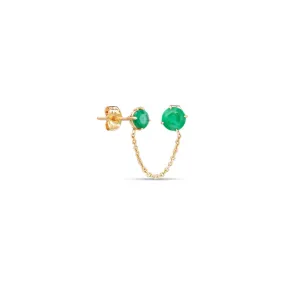 Earrings With Connecting Chain