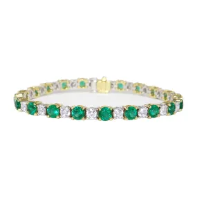 Emerald & Diamond Bracelet