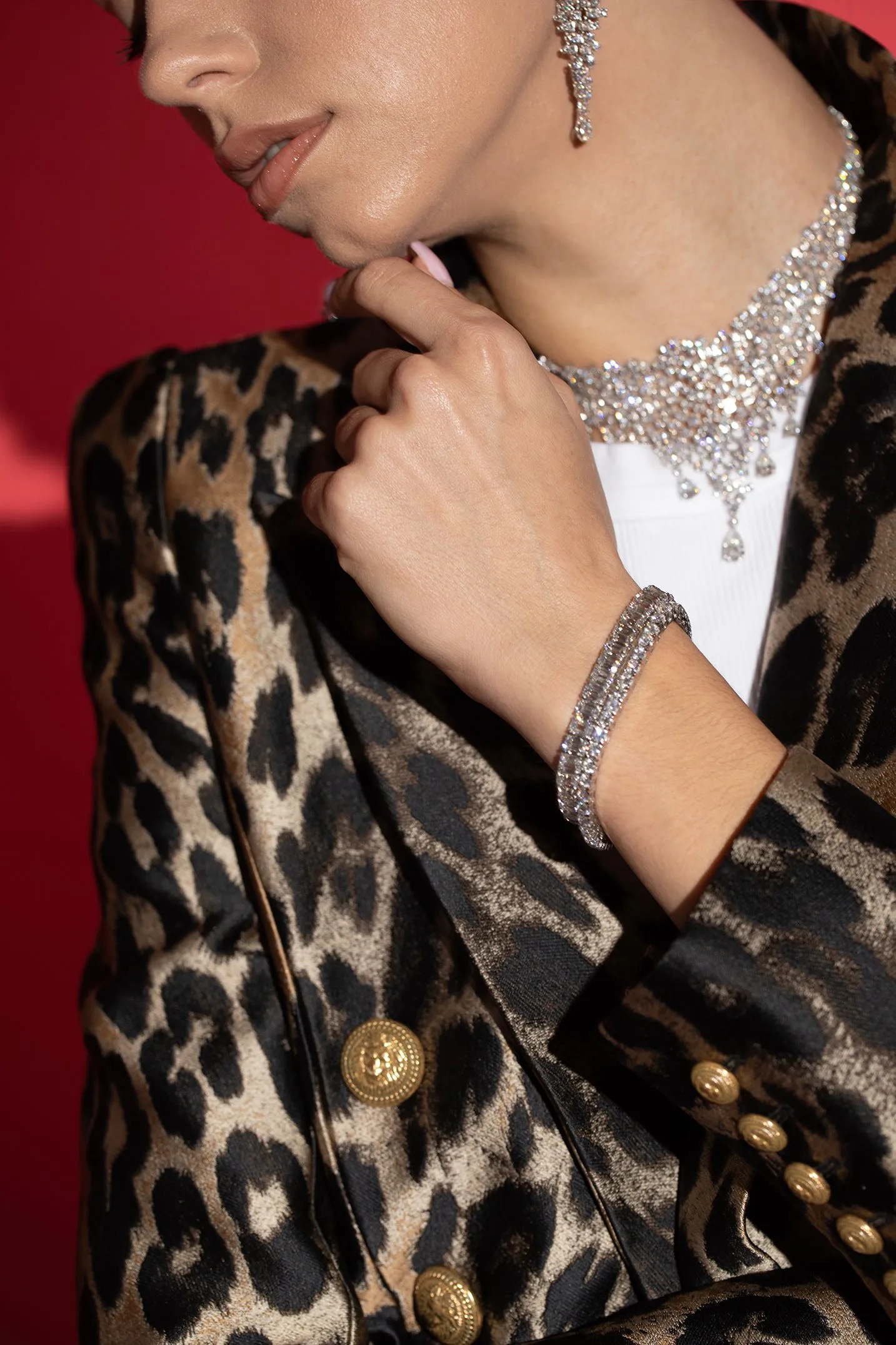 Emerald Cut Diamond Tennis Bracelet