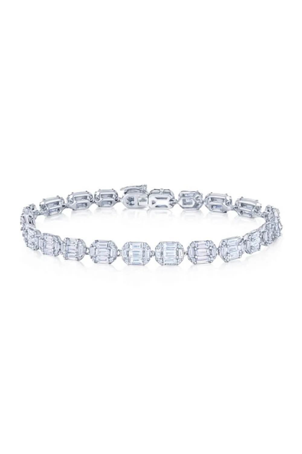 Emerald Cut Sunburst Bracelet
