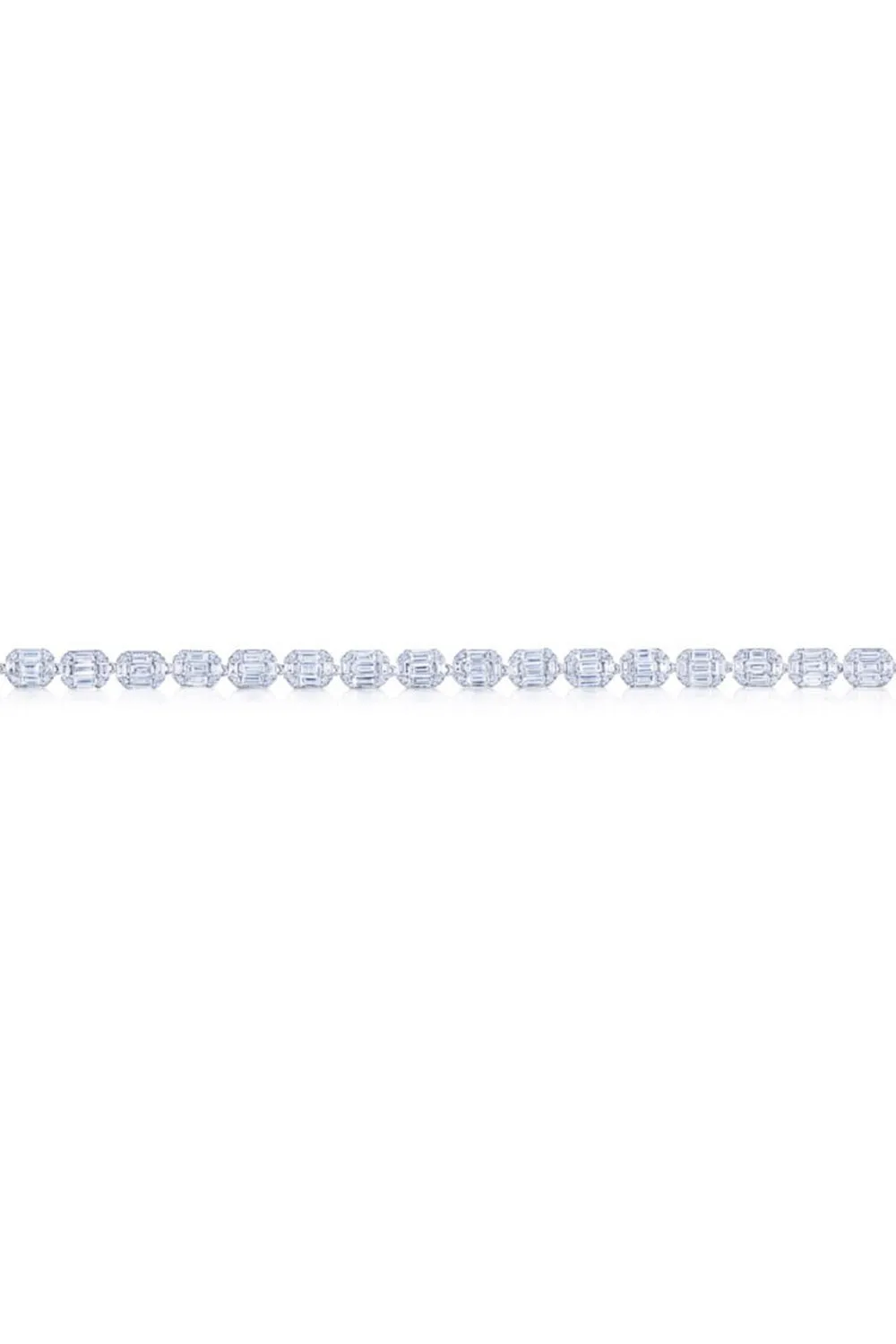 Emerald Cut Sunburst Bracelet