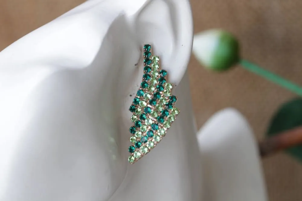 EMERALD PERIDOT EARRINGS