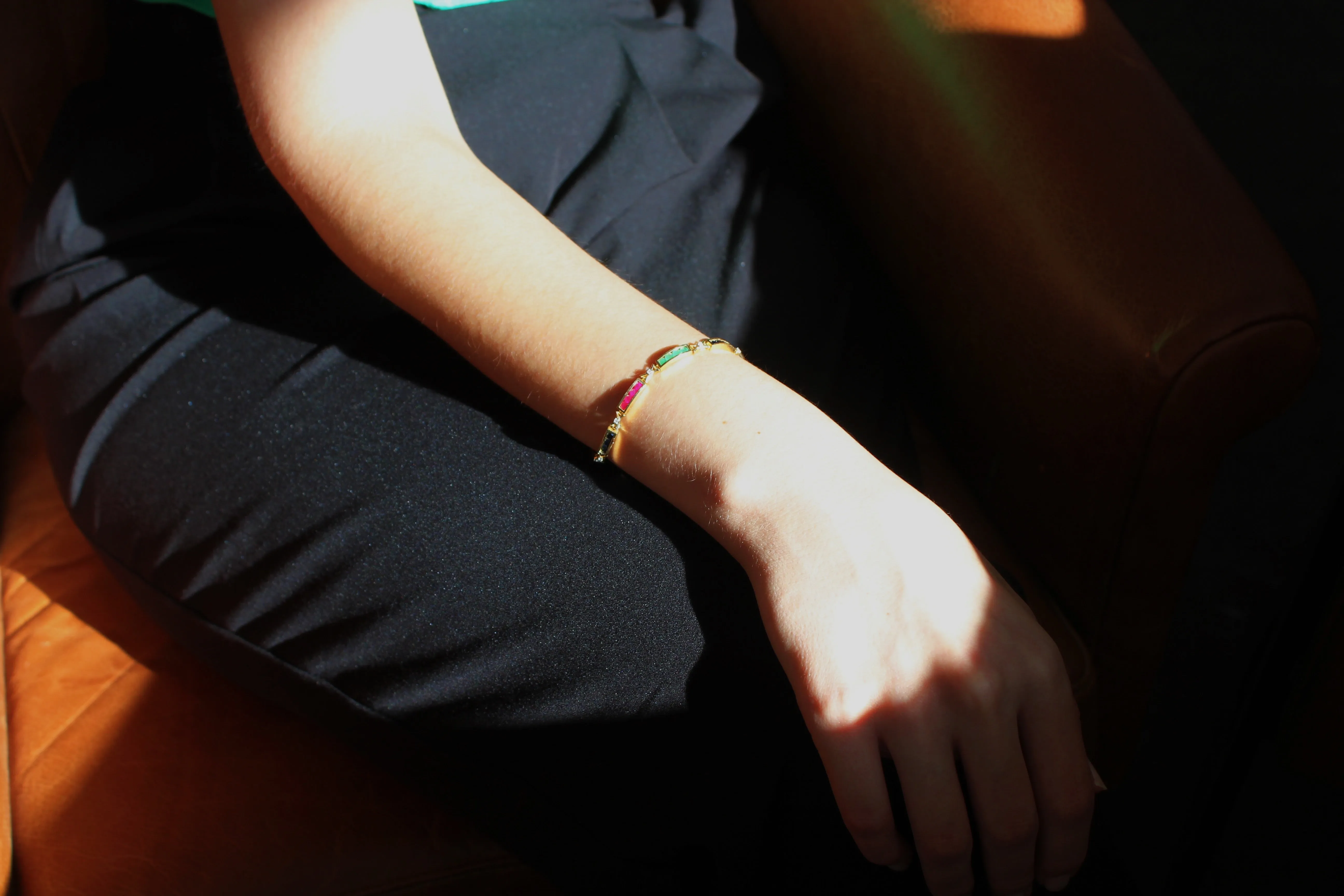 Emerald, Ruby, Sapphire Bracelet