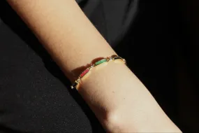Emerald, Ruby, Sapphire Bracelet