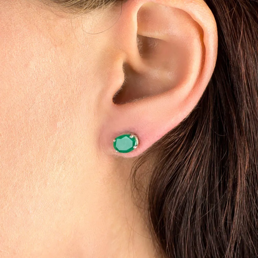 Emerald Stud Earrings