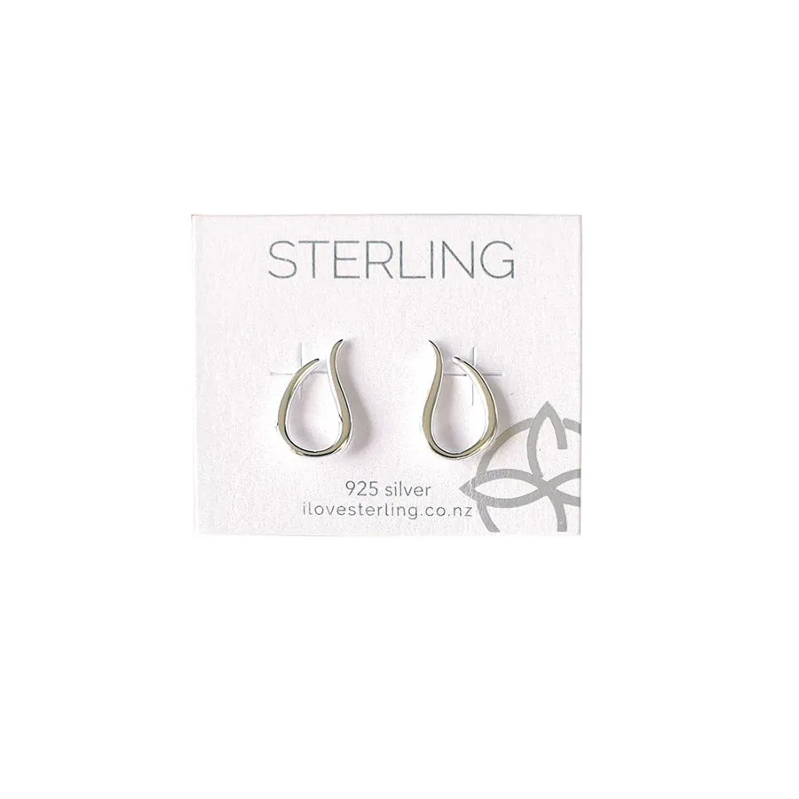 Flame Silver Earrings
