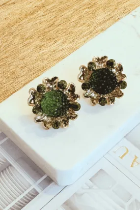 Floral Gem Earrings