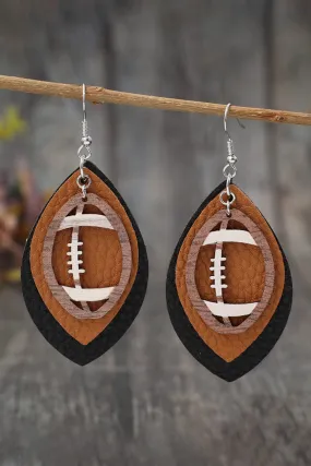 Football Leather Drop Earrings | PRE ORDER