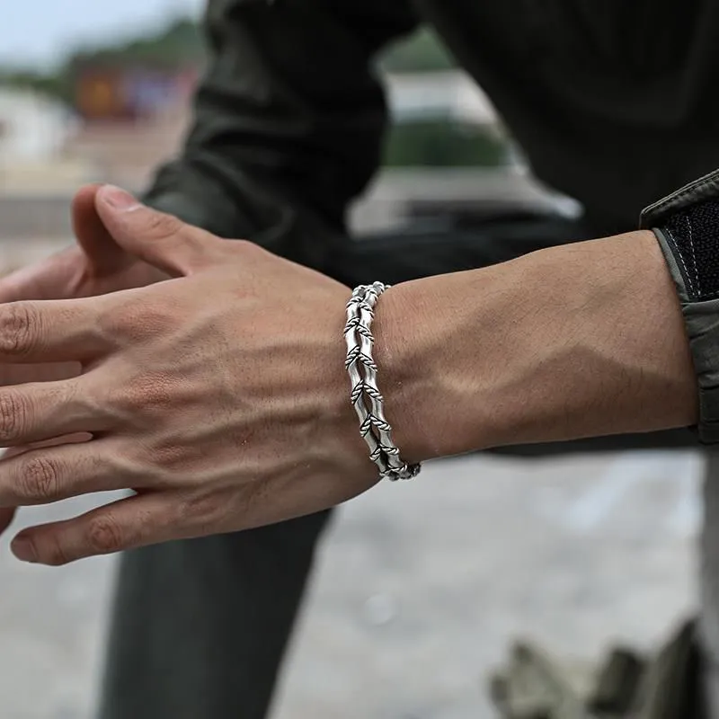Funki Buys | Bracelets | Men's Women's 2 Tier Twist Bracelet