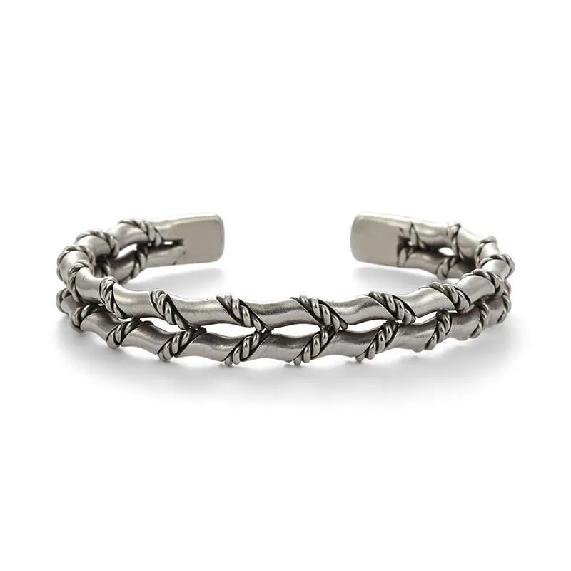 Funki Buys | Bracelets | Men's Women's 2 Tier Twist Bracelet