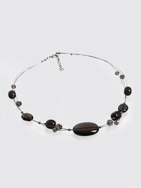 Gemstone Necklace Smokey Quartz