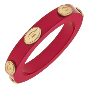 Georgia Bulldogs Resin Logo Cuff Bracelet