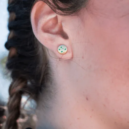 GEORGINI COMMONWEALTH COLLECTION SOUTHERN CROSS EARRINGS GOLD