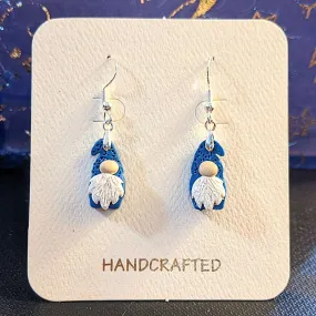 Gnome Clay hook earrings - Silver