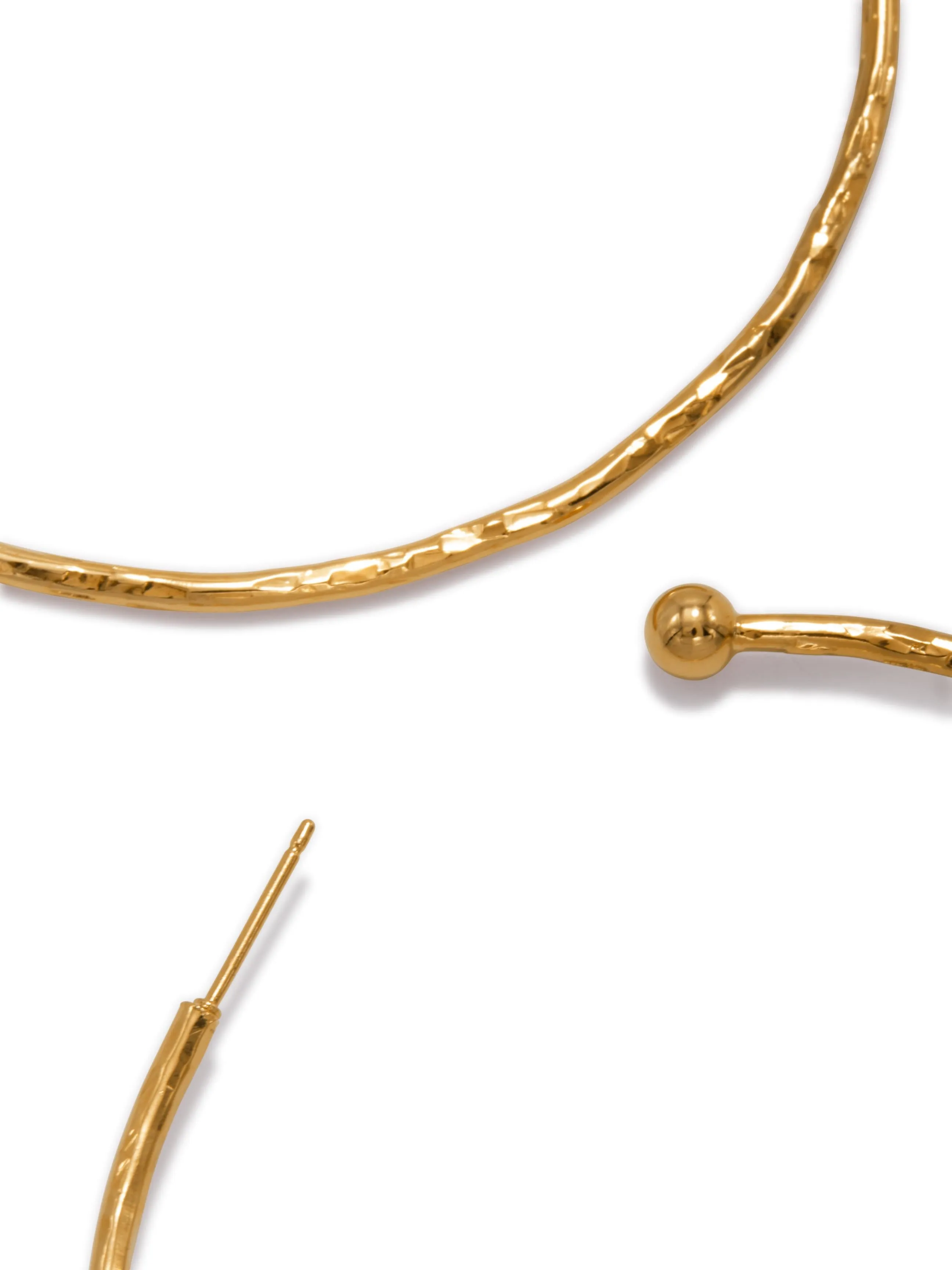 Gold Medium Hooptastic Post Earrings