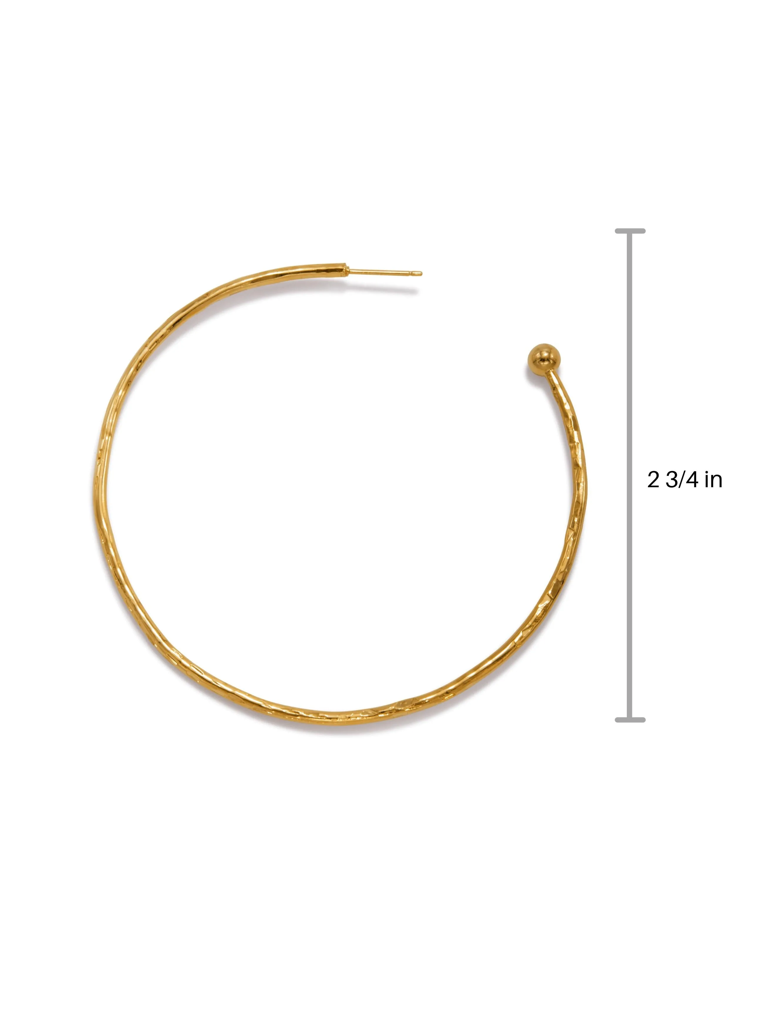 Gold Medium Hooptastic Post Earrings