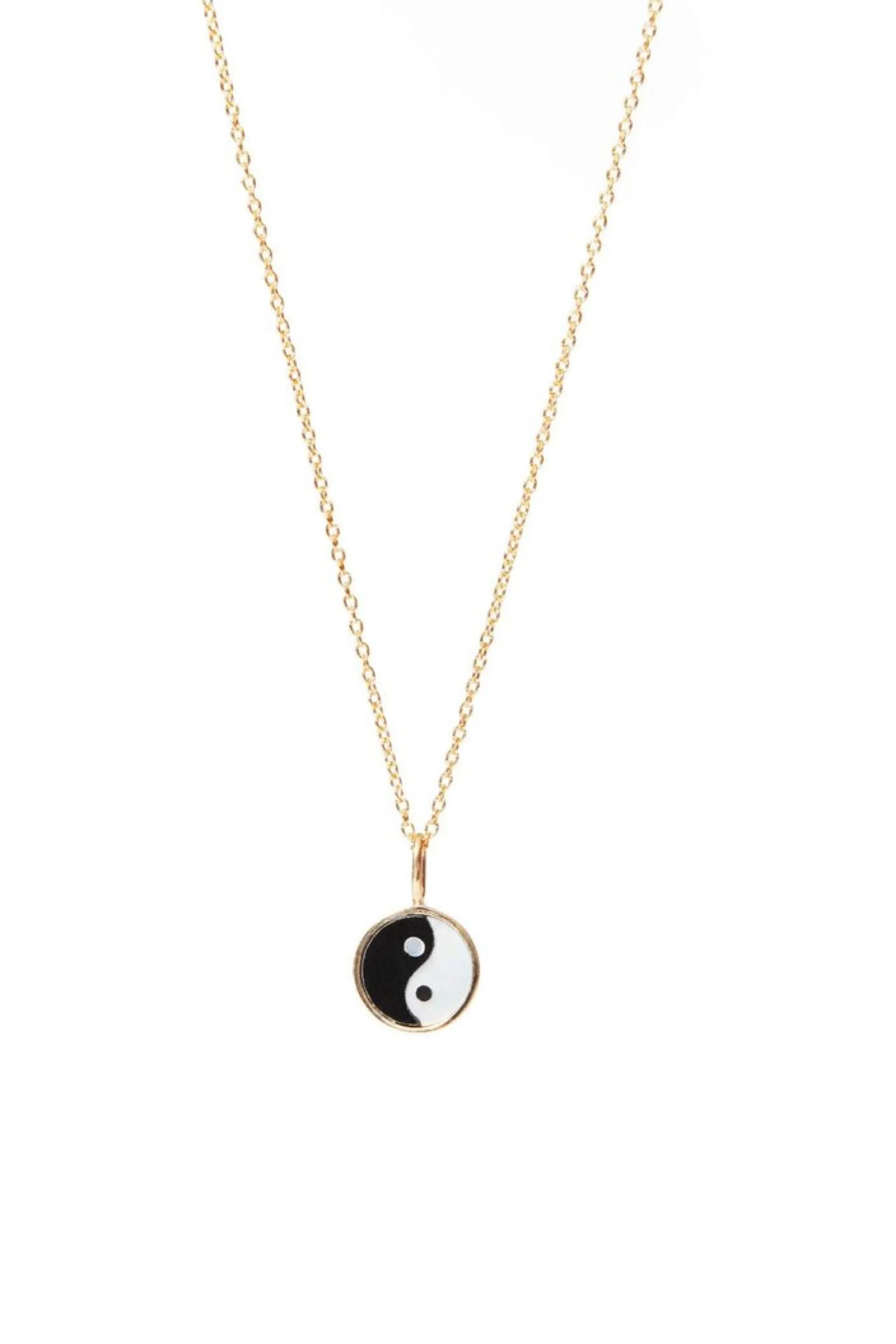 Gold Mini Yin Yang Necklace