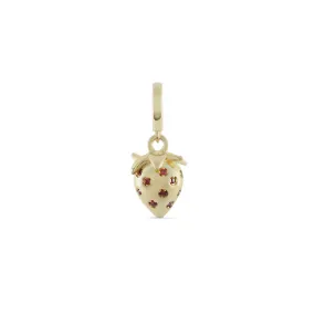 Gold Strawberry Pendant