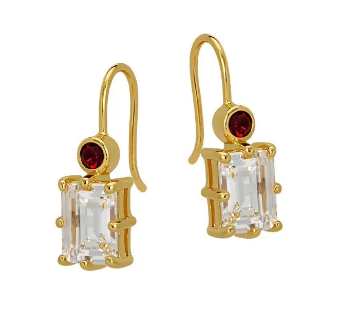 Goldbug Birthstone Drop Earrings