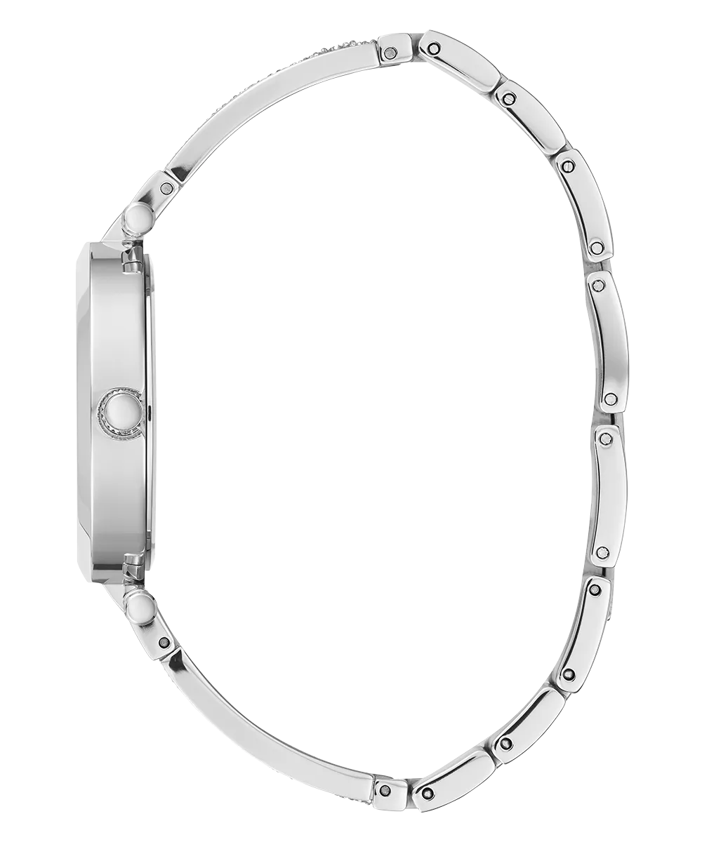 GUESS Ladies Silver Tone Analog Watch