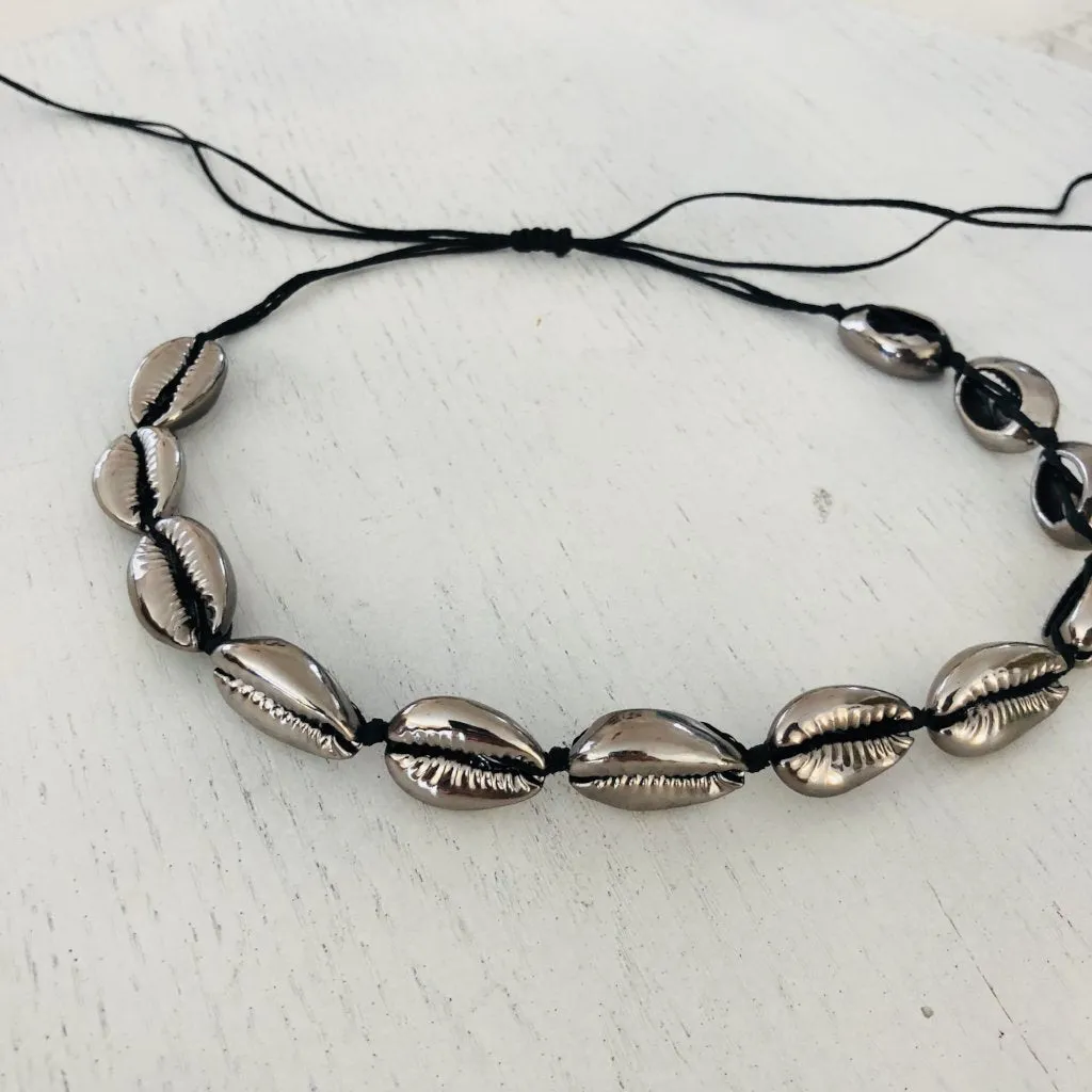 Gun Metal Shell Choker