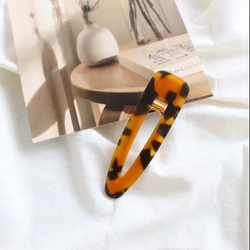 Hair Clip for Women - Hair Barrette - Resin Hair Clip - Gold Hair Clip - Hair Clips for Thick Hair - Barrettes for Women - Barrette Clips
