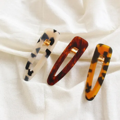 Hair Clip for Women - Hair Barrette - Resin Hair Clip - Gold Hair Clip - Hair Clips for Thick Hair - Barrettes for Women - Barrette Clips