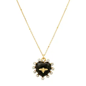 Heart Bee Necklace