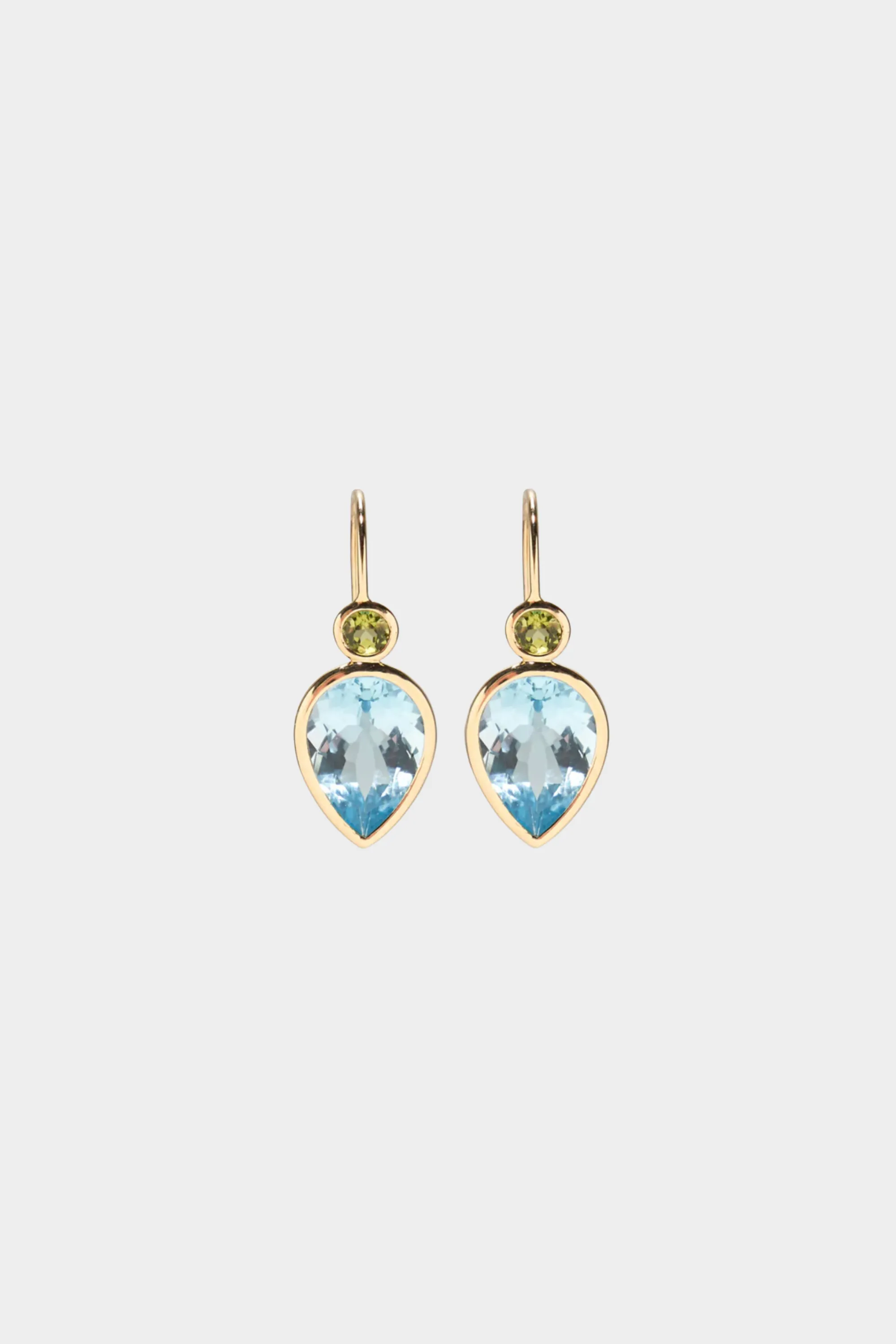Hera Earrings, Sky Blue Topaz