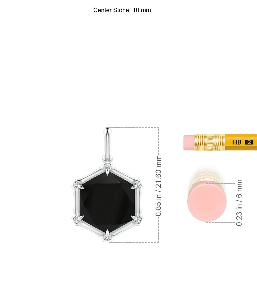 Indochine 14k Hexagon Black Onyx Diamond Necklace