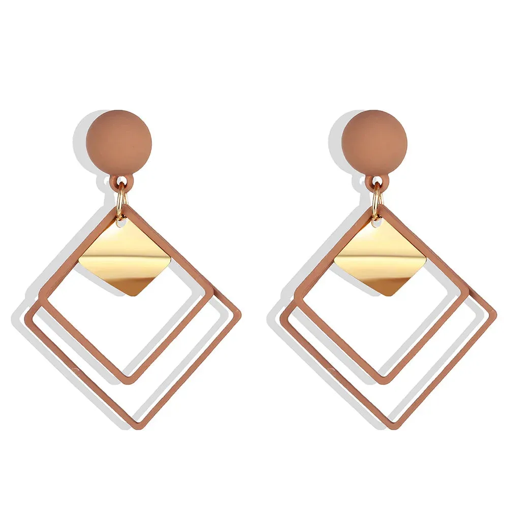 IPARAM Fashion Statement Geometric Drop Earrings for Women Vintage Alloy Earrings Party Jewelry Gifts Wholesale