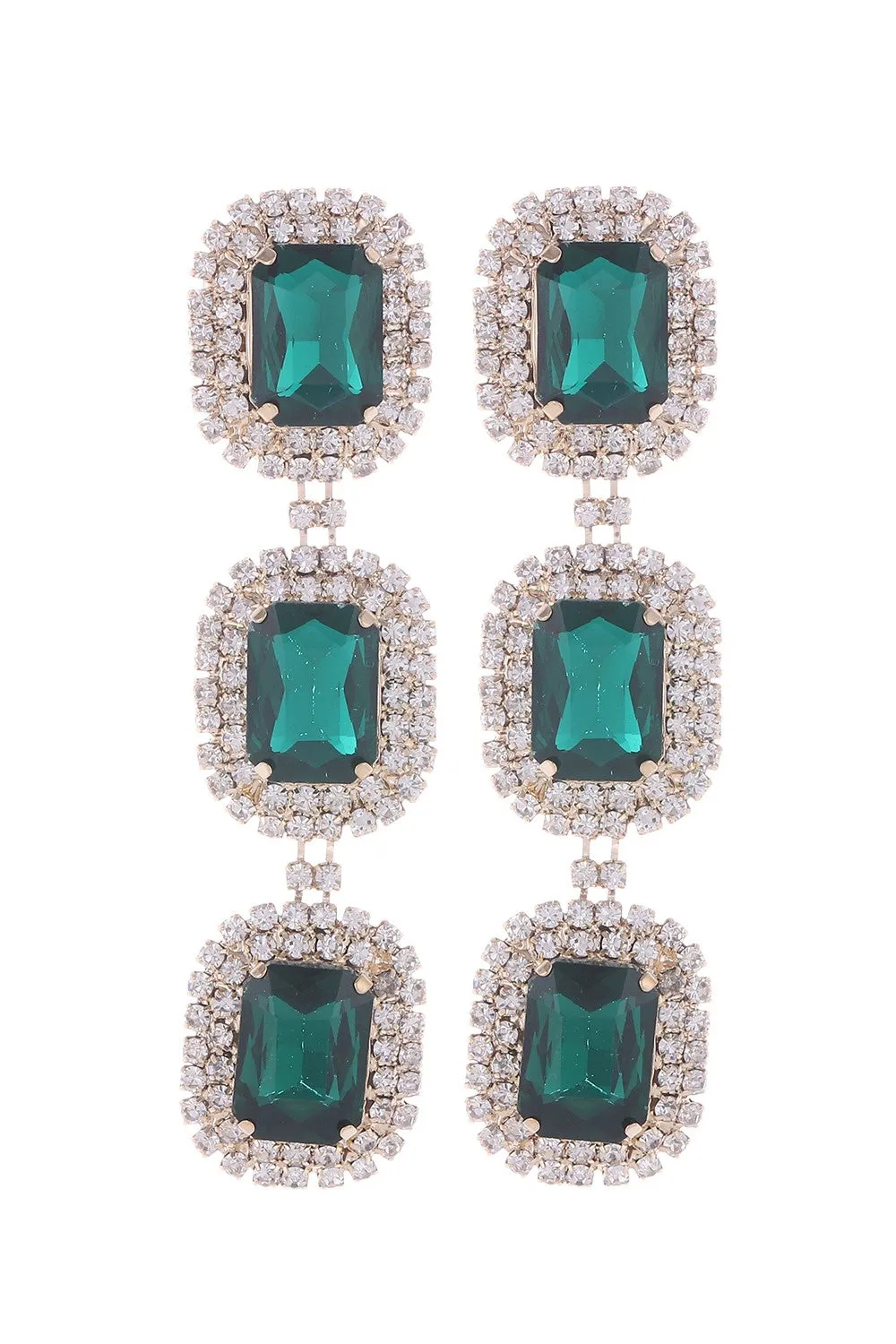 Jess Drop Earrings ~ Emerald