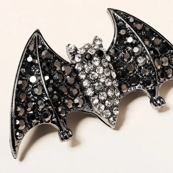 Jeweled Bat Hair Clip