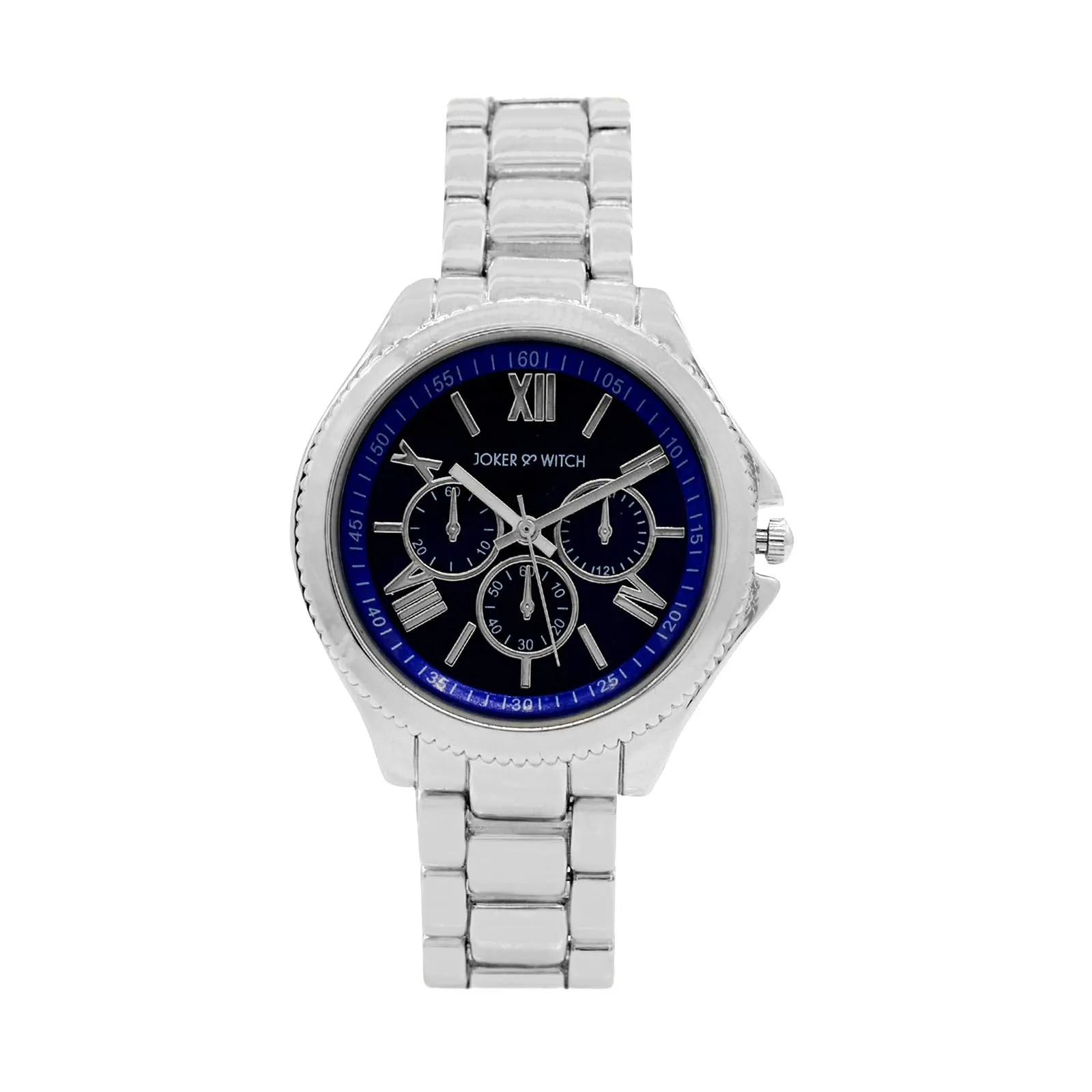 Joker & Witch Ella Blue Dial Silver Watch for Women