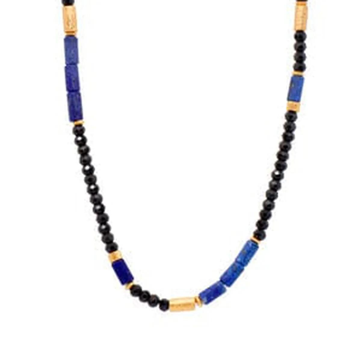 Lapis and Black Spinel Necklace