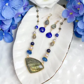 Lapis and Labradorite Statement Necklace