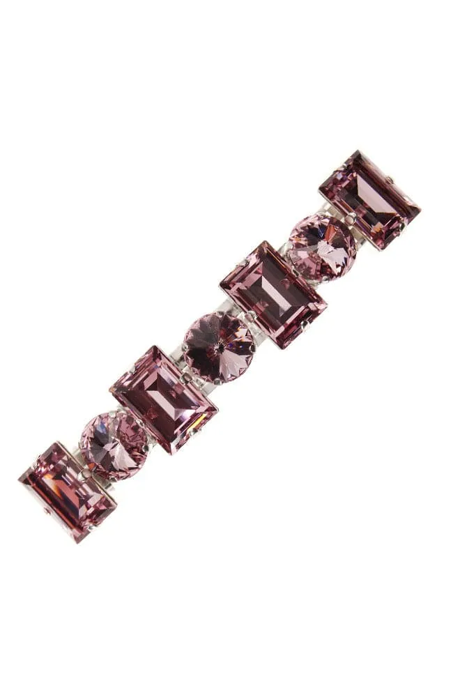 Large Sienna Crystal Barrette