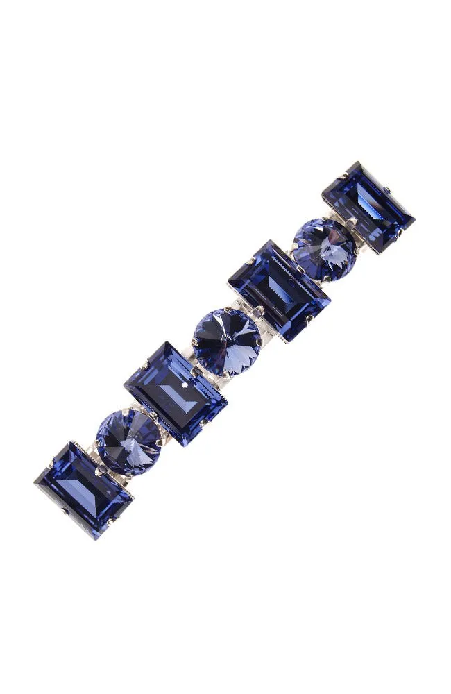 Large Sienna Crystal Barrette
