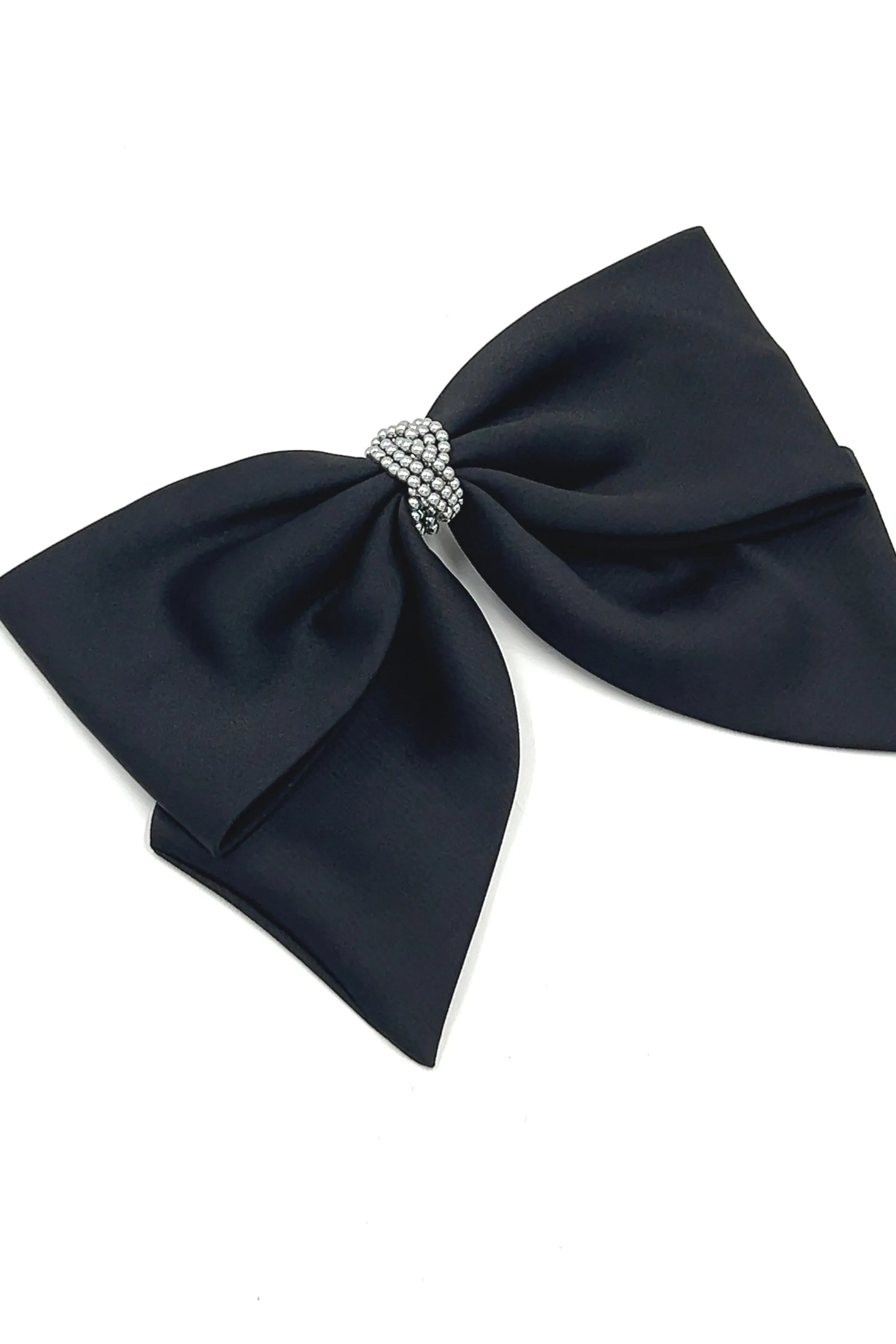Large Silk Bow Barrette