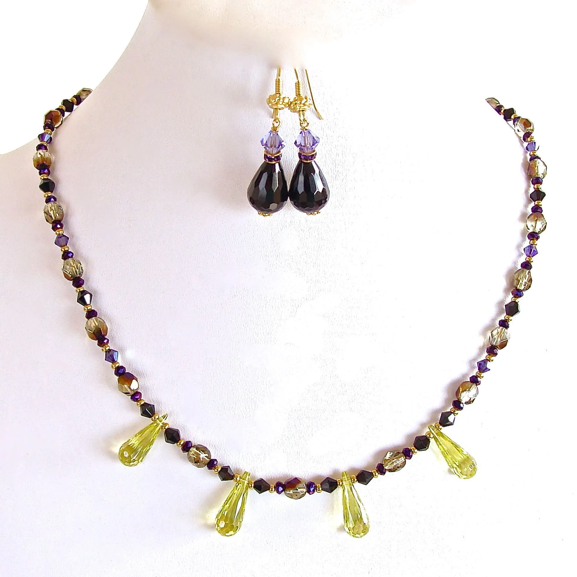 Lemon Drop: 18.5" Jewel Tone Necklace Set