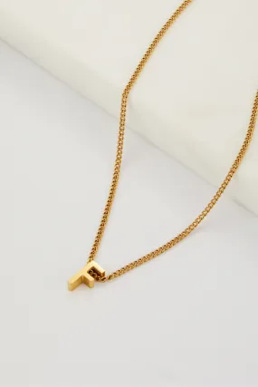 Letter Necklace F