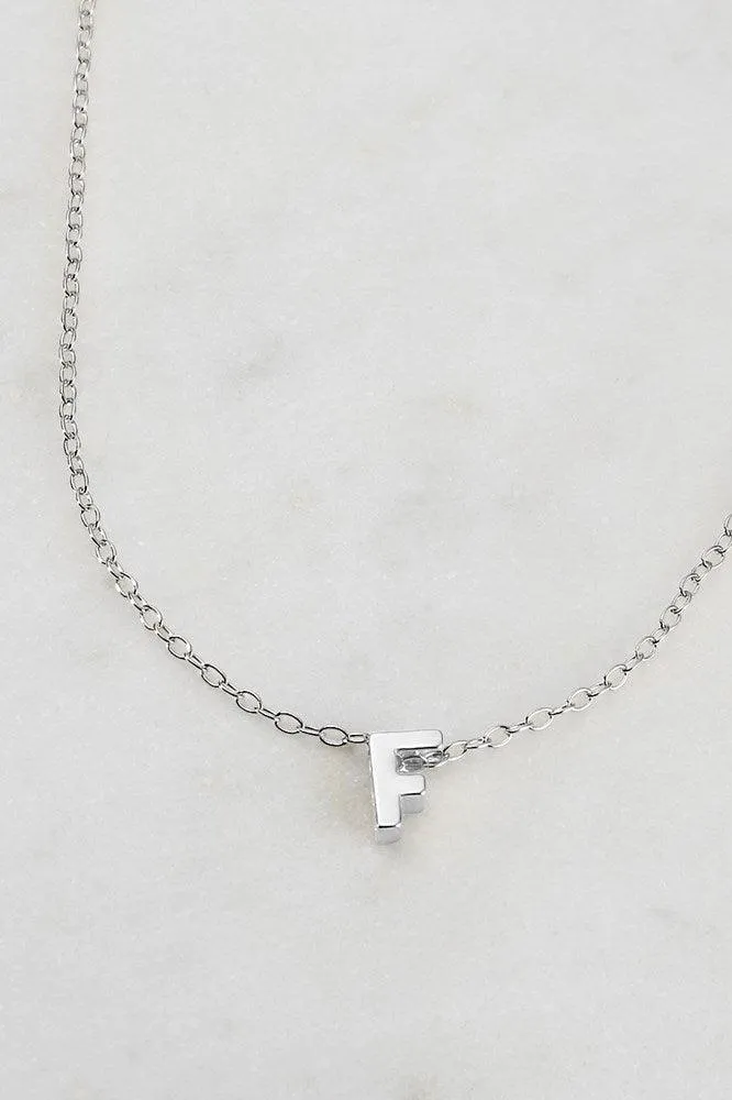 Letter Necklace F