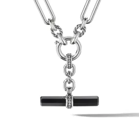 Lexington Chain Link Necklace with Black Onyx and Diamonds